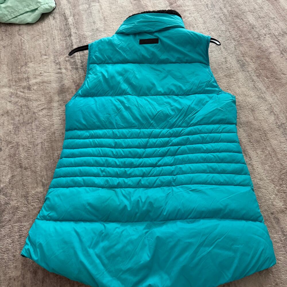 Calvin Klein aqua zip up puffer vest tennis activewear - Picture 8 of 12